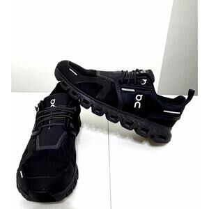 On Cloud 6 Waterproof Women's Running Shoes Size 6.5 Black/Black 3WF10051043